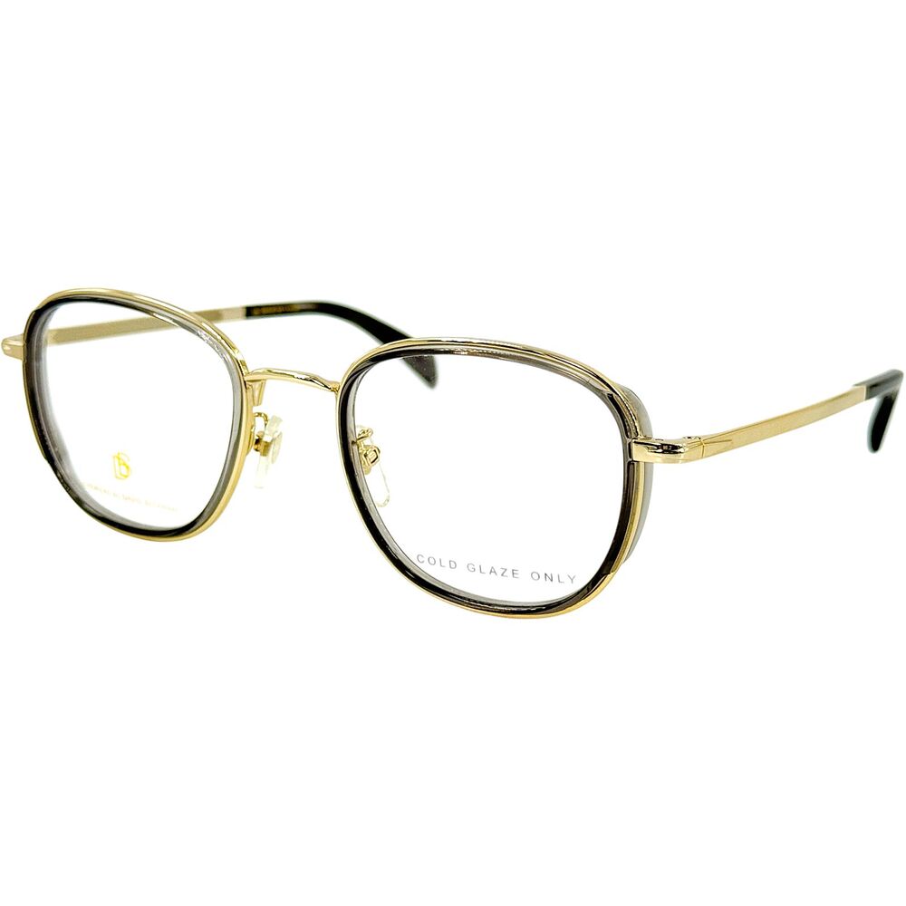 David Beckham  DB7075G Mens Metal Eyeglass Frame 02F7 Gold Gray 51-21